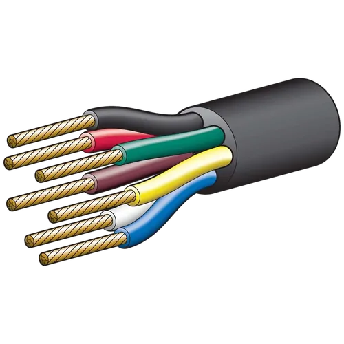 Narva 5A 2.5mm 7 Core Trailer Cable (30M) Red, Green, Yellow, White, Brown With Black Sheath
