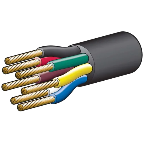 Narva 10A 3mm 7 Core Trailer Cable (30M) Red, Green, Yellow, White, Brown With Black Sheath