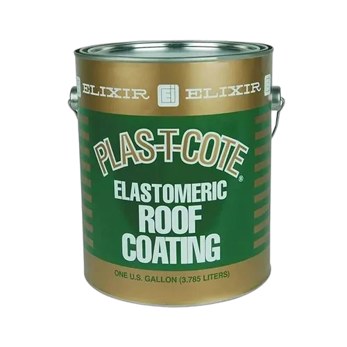 Elixir Plas-T-Cote Roof Sealer White 3.785l Tin. 49337/Old47128