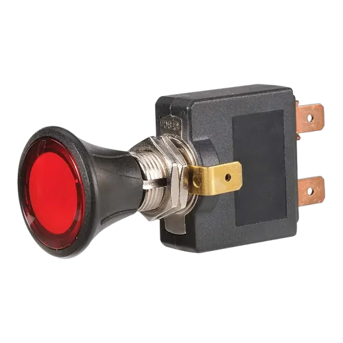Narva Illuminated Off/On Push/Pull Switch With Red LED