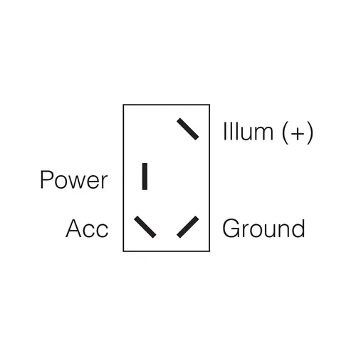 Narva Illuminated Off/On Toggle Switch (Natural/Red)