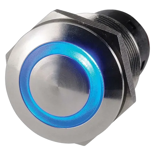 Narva Off/On LED Push Button Switch (Blue) (Blister Pack Of 1)