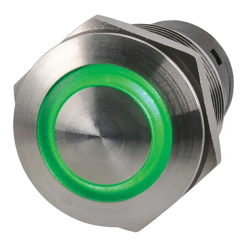 Narva Off/On LED Push Button Switch (Green) (Blister Pack Of 1)