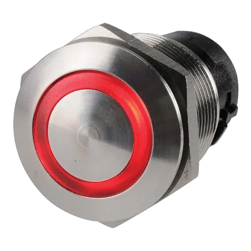 Narva Off/On LED Push Button Switch (Red) (Blister Pack Of 1)