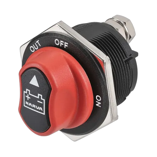 Narva 200 Amp 'Rotary' Battery Master Switch With Removable Keyed Knob (Blister Pack Of