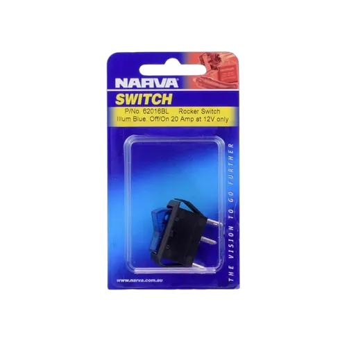 Narva Illuminated Off/On Rocker Switch (Blue)
