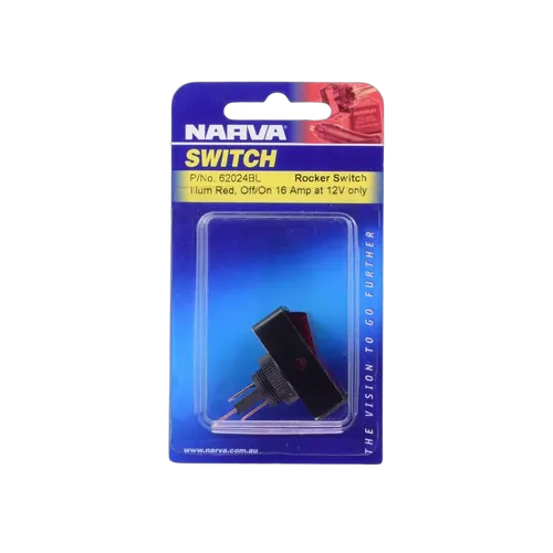 Narva Illuminated Off/On Rocker Switch (Red)