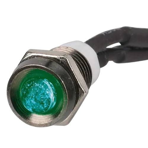 Narva 12V Sealed Pilot Lamp Clear Lens With Green LED (Blister Pack Of 1)