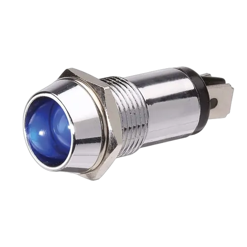 Narva 12 Volt Chrome Pilot Lamp With Blue LED