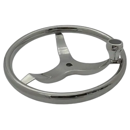 Steering Wheel 350mm Stainless Steel With Knob