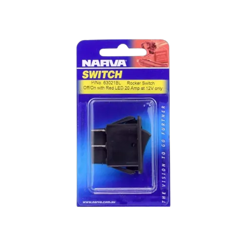 Narva Off/On Rocker Switch With Red LED