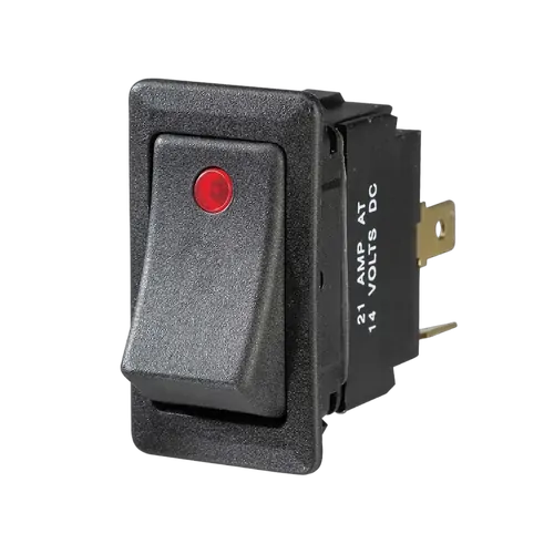 Narva Illuminated Off/On Heavy-Duty Rocker Switch (Red)