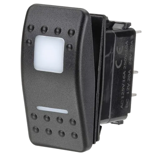 Narva 12/24V Off/On LED Illuminated Sealed Rocker Switch (Red)
