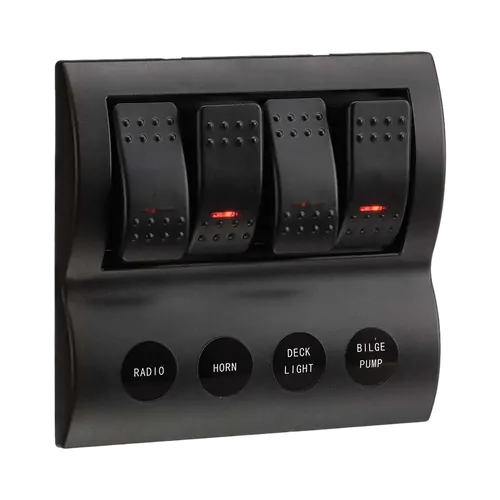 Narva 4-Way LED Switch Panel With Fuse Protection