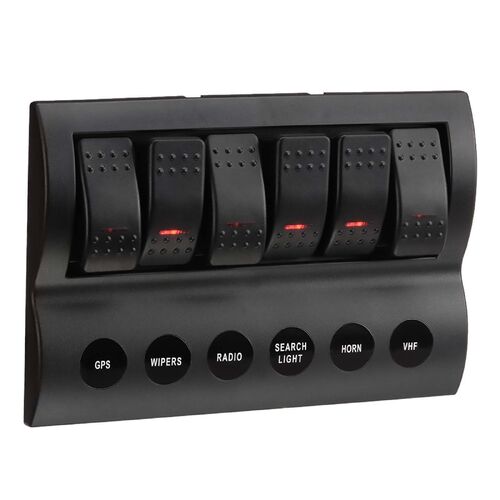Narva 6-Way LED Switch Panel With Fuse Protection