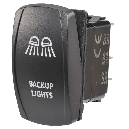 Narva 12/24V Off/On LED Illuminated Sealed Rocker Switch With "Backup Lights" Symbol (Bl