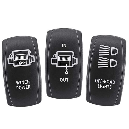 Narva Actuator Panel: Winch Power/Winch In-Out/Off Road Lights