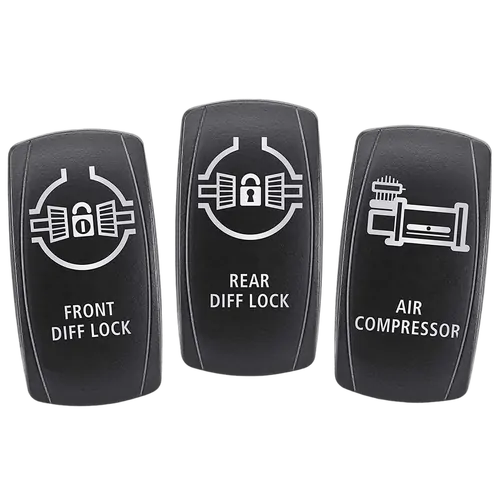 Narva Actuator Panel: Front Diff Lock/Rear Diff Lock/Air Compressor