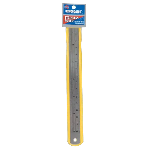 Kincrome Stainless Steel Rule 150Mm (6") Metric & Imperial