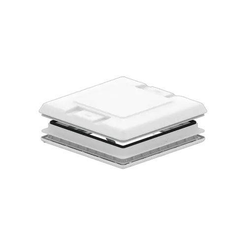 Fiamma Vent 50cm x 50cm Combi w/ Roller Blind (White) 01668-02-