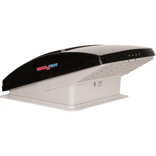 Maxxair Maxxfan Deluxe - Smoke Rain Dome, T/Stat, Power Lift And Remote. 400 x 400mm. 00-07500Ki40A