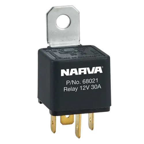 Narva 12V 30A Normally Open 4 Pin - Reverse Pin Relay With Resistor (Blister Pack Of 1)