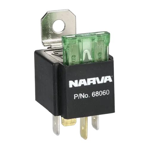 Narva 12V 30A 4 Pin Fused Relay (Blister Pack Of 1)