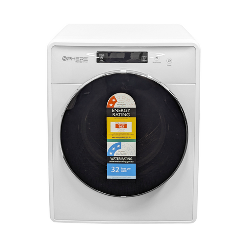 Sphere Travel Wash | Front Loading Washing Machine 500x415x630mm - Free Standing. FLW25