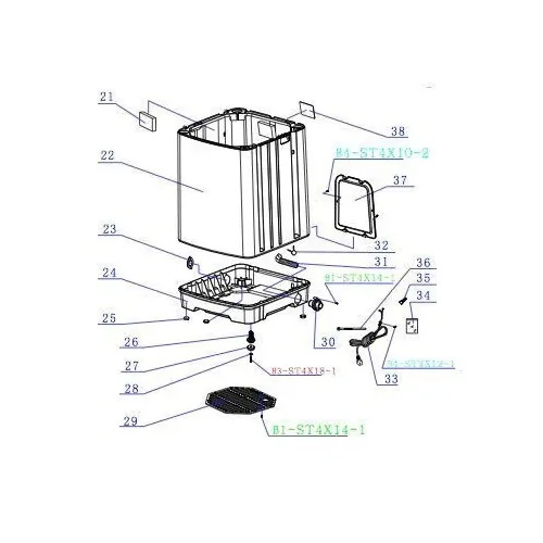 Sphere W/M Bottom Cover #29 To Suit Cpl-Acw25C. G328-508
