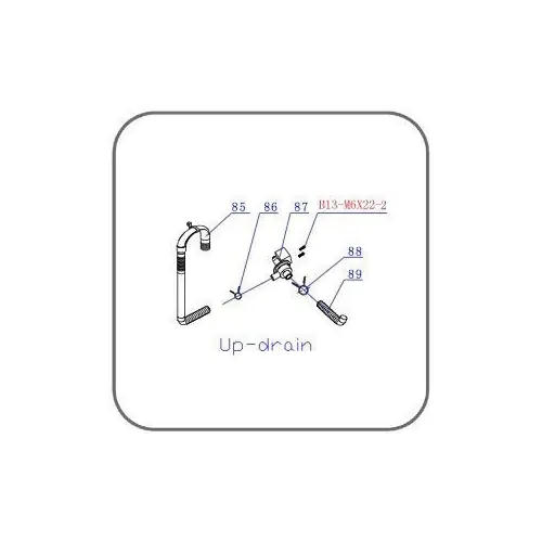 Sphere W/M Up Drain Hose #85 To Suit Cpl-Acw25C. G608-502U