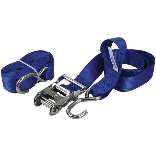Tie Down Ratchet Strap Stainless Steel 50mm 6M Blue