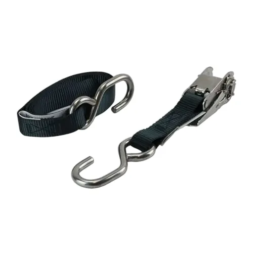 Tie Down Ratchet Stap Stainless Steel 25mm 4.3M Black