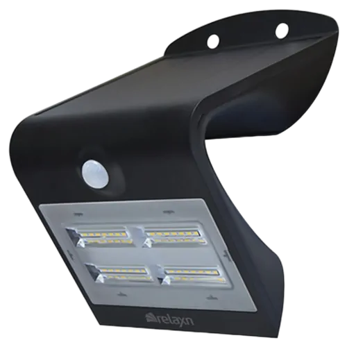 Relaxn LED Wall Light Black Smart Solar 3.2W 400 Lumen
