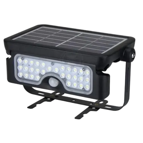Light LED flood folding bracket mnt smart solar motion sensor 500lu