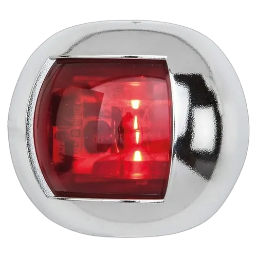 Led Navigation Light (Red) Port 112.5 Orsa Chrome Housing (Each) 12/24V