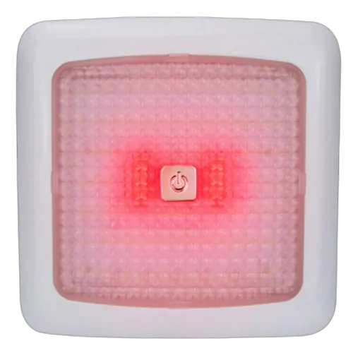Relaxn White Frame With White/Red LED Ceiling Light