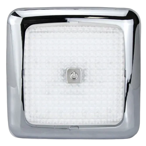 Relaxn Chrome Frame With White/Red LED Ceiling Light