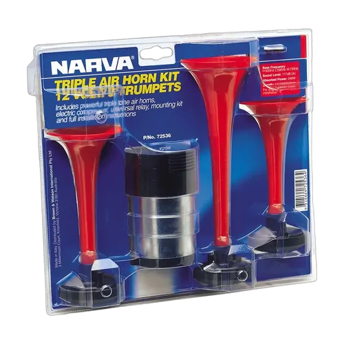 Narva 12 Volt Triple Air Horn Kit