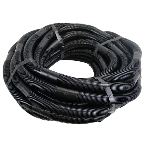 1 1/8" 50Ft Black Cuffed Hose