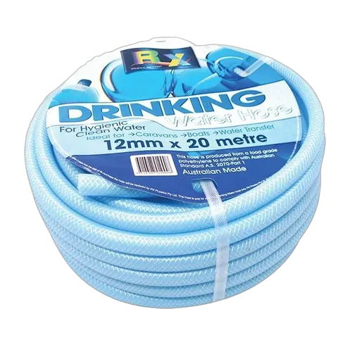 RX Plastics Non Toxic Reinforced Water Hose 12mm x 20m Roll Blue