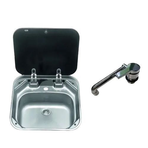 Dometic Smev Stainless Steel Sink - 8000 Series (Sink + Tap)