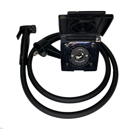 Coast to Coast External Camper Shower Point | Black with 1.5m Hose