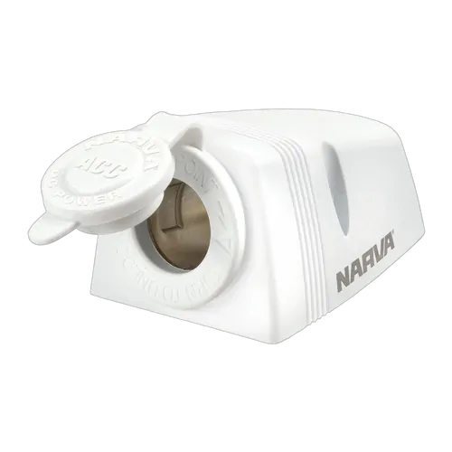 Narva Heavy-Duty Surface Mount Accessory Socket - White