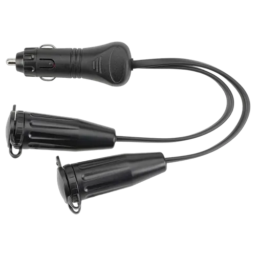Narva Heavy-Duty Adaptor (Cigarette Lighter Plug To Twin Merit Sockets)
