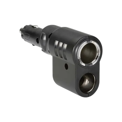 Narva Cigarette Lighter Plug With Adjustable Twin Accessory Sockets & Lighter Fixture