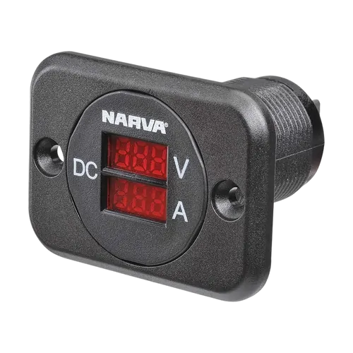 Narva 12/24V DC LED Volt & Amp Meter