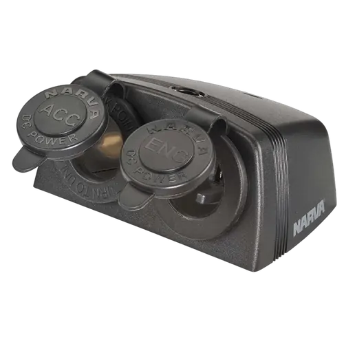 Narva Heavy-Duty Twin Surface Mount Accessory/Engel Type Sockets