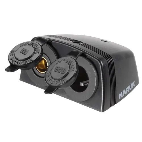 Narva Heavy-Duty Twin Surface Mount Merit/Engel Type Sockets