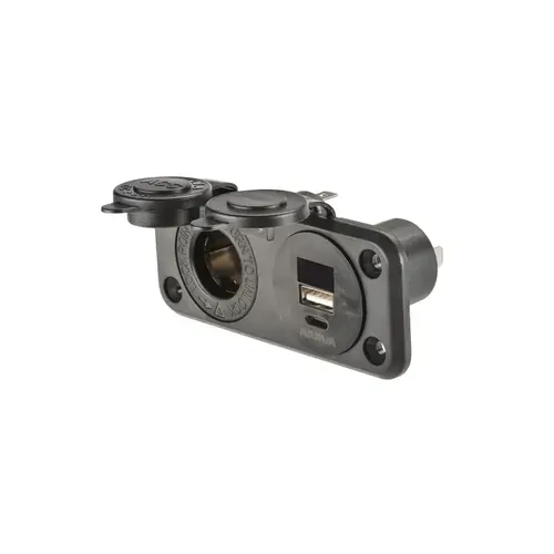 Heavy-Duty Twin Accessory/USB/USB-C Socket