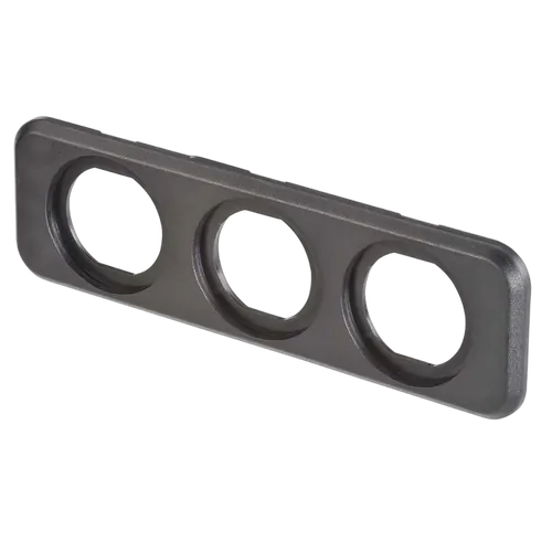 Narva Triple Blank Flush Mount Housing Black